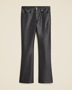 High-rise bootcut pant in faux leather Suit Guide, Hair Wrap Scarf, Trench Dress, Bootcut Pants, Suit Shop, Scarf Hairstyles, Nice Shoes, Sneaker Boots, What To Wear