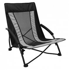 Beach chair with black/silver 600D and mesh seat, with black steel frame. Packed in a black nylon drawstring bag. Business logo printed and personalized beach chair for corporate promotional event, meeting or conference.   #promotional #beachgear #promoitem #corporategift #promogift #giftidea  #merchandise #business  #advertising #branding #Australia Bag Business Logo, Byron Beach, Black Steel Frame, Beach Chair