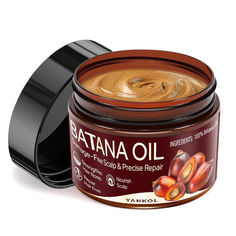 100% Raw Batana Oil for Hair Growth, Authentic Cold Pressed Organic Sebi Batana Oil Mask from Honduras, Unrefined Hair Growth Oil Prevents Hair Loss, Eliminates Split Ends & Increases Shine Batana Oil, Oil For Hair Growth, Repair Damaged Hair, Heat Styling, Oil For Hair, Linoleic Acid, Environmental Factors, Damaged Hair Repair, Oil Benefits