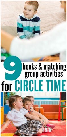 there are 9 books and matching group activities for circle time