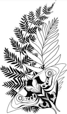 Fern Tattoo, Tattoos Geometric, Moth Tattoo, Anime Tattoos, Tattoo Design Drawings