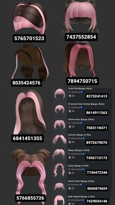 an info sheet showing different types of wigs and haircuts for the face