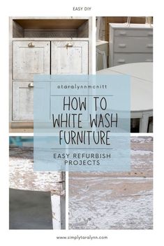 how to white wash furniture with easy refresh projects