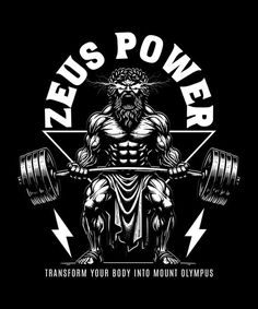 a man with a barbell in his hands and the words, jesus power transform your body