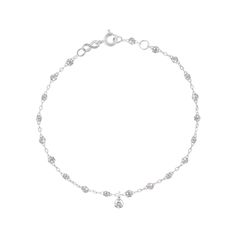 Gigi Clozeau - Gigi Supreme 1 Diamond Bracelet, Sparkle, White Gold, 6.7 Luxury Sterling Silver Chain Bracelet With Diamond Accents, Fine Jewelry White Gold Beaded Bracelets As Gift, Timeless Sterling Silver Diamond White Bracelet, Elegant Sterling Silver Jubilee Beaded Bracelet, Elegant Silver Diamond Beaded Bracelets, Fine Jewelry White Gold Bracelet, White Gold Sterling Silver Chain Bracelet With Diamond Accents, Dainty White Gold Bracelet With Diamond Accents, Dainty White Gold Chain Bracelet