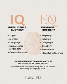 an info sheet with the words eq and eq on it