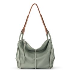 The Sak Los Feliz Slouchy Hobo - |Leather - Dusty Meadow| Weekend Style, Leather Hobo Bag, The Sak, Gold Medal, Leather Working, Hobo Bag, Wood Beads, Hand Stitched, Leather Shoulder Bag