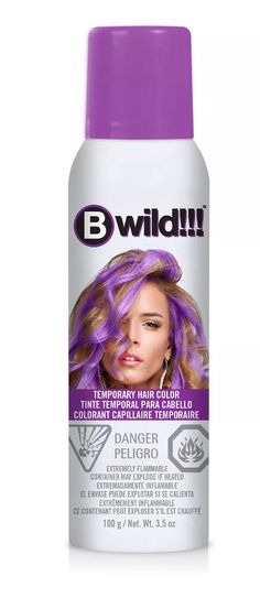 Jerome Russell  B-wild  Temporary Hair Color Spray Purple 3.5 oz. NEW ======= Description: Jerome Russell give your hair a fun update with Build Temporary Hair Color Spray. The vibrant color can be added all over or used to create colorful streaks for a playful look. Perfect for costumes or just switching up your look, you'll love playing with this bright, vibrant spray-on hair color. Temporary Spray-On Colors are specially formulated to vividly color or highlight your hair, with a range of grea Temporary Hair Color Spray, Punky Color, Hair Color Spray, Temporary Hair Color, Color Spray, Brows On Fleek, Hair Color Purple, Discover Card, Winged Eyeliner