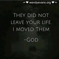 a car driving down a road with the words, they did not leave your life i moved