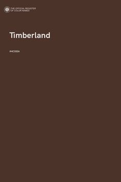 the cover of timberland magazine