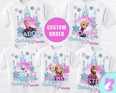 Elsa Birthday Shirt Ideas, Elsa Birthday Shirt Free, Frozen 3 Birthday Shirt Free Template, Frozen Birthday Squad Shirts, Frozen Birthfay Shirt, Frozen Birthday Shirt, Frozen 2, Image Paper, Frozen Party