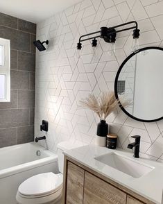 Ames Tile, Teen Bathroom, Ensuite Ideas, Rest Room, Great Bathrooms, Hall Bathroom, Boys Bathroom