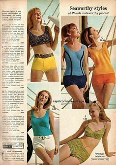 Vintage Swim Cover Up, Retro Bathing Suits