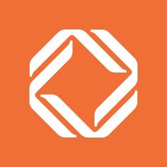 an orange background with a white square in the middle that says, ` ` '