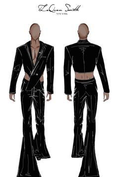 Lenny Kravitz Wore a Remixed LaQuan Smith Suit to the CFDA Awards | Vogue Silvester Belt, Fashion Sketches Men, Gallery Event, Met Gala Outfits, Fashion Illustration Tutorial, Cfda Awards, Fashion Design Sketch, Famous Outfits