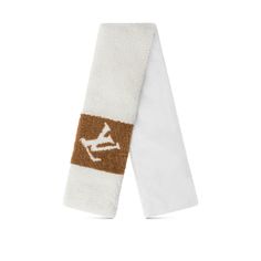 LOUIS VUITTON® - Never Freeze Scarf - Naturel Scarf Louis Vuitton, Louis Vuitton Official Website, Logo Knit, Mens Casual Dress Outfits, Monogram Pattern, Centre Stage, Fur Scarf, Luxury Women Fashion, Designer Scarves