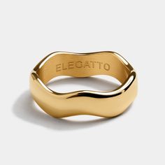 La Onda Gold Ring Making Ideas, Wave Jewelry, Measure Ring Size, Wax Carving, Ring Making, Wave Ring, How To Make Rings, Best Nails, Jewelry Essentials