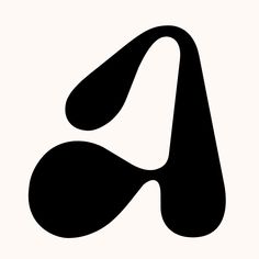 the letter a in black and white