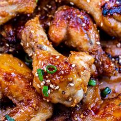 Honey Garlic Chicken Wings - Top Recipes Drumstick Chicken, Garlic Chicken Wings Recipe, Teriyaki Chicken Wings, Honey Garlic Chicken Wings, Balsamic Glazed Chicken, Garlic Chicken Wings, Parmesan Chicken Wings, Garlic Parmesan Chicken Wings, Japanese Chicken