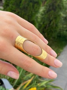 Gold Double ring full finger ring Armor ring shield ring Gold plated full finger ringWorldwide tracked shipping 3-5 weeks Armor Rings, Full Finger Ring, Ring Armor, Double Rings, Full Finger Rings, Garnet Ring Silver, Armor Ring, Unique Silver Rings, Shield Ring