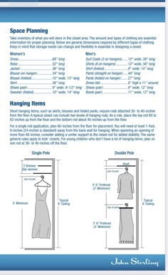 an instruction manual for the space planning system, with instructions on how to use it