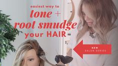 Diy Root Smudge Hair At Home, At Home Root Smudge, How To Root Smudge At Home, Diy Root Melt At Home, How To Root Smudge, Diy Root Smudge Hair, Smudge Root, Root Smudge, Hairstylist Tools