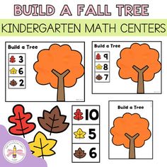 the fall tree worksheet for children to learn how to build a fall tree