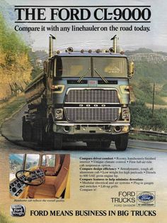 an advertisement for the ford truck company