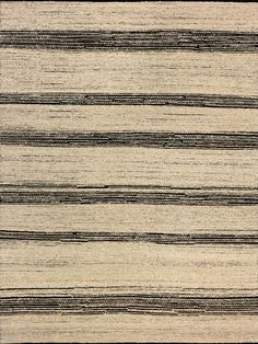 a black and white striped rug