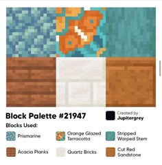 an image of a computer screen with the text block palette 12147 blocks used