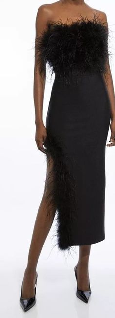 Petite feather black midi dress.Christmas and New Year party dresses for short women under 5'4/164cm. Vestido navideño. Petite fashion. Petite outfits. For Petite style tips and inspo read Petite blog glambutfirstcoffee.com

#LTKuk #LTKstyletip #LTKpartywear