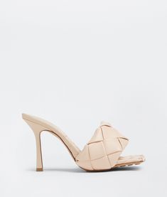 Women's Lido in Bandage | Bottega Veneta® US Bottega Veneta Mules, Wedding High Heels, Flat Heels, Women's Shoes Accessories, High Heels Shoes, Shoes Dress, Designer Sandals, Leather Mules, Small Leather Goods