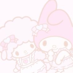 an image of hello kitty and her baby sister