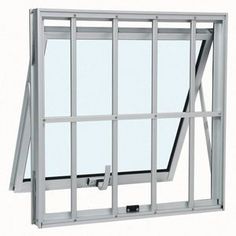 an open window with bars on each side