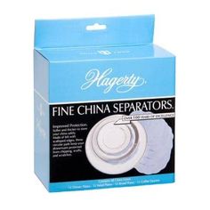 a package of fine china seperates on a white background