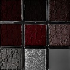 Dark Makeup Palette, Dark Red And Grey Aesthetic, Red Grey Aesthetic, Dark Red Palette, Grey And Red Aesthetic, Red And Grey Aesthetic, Red Eyeshadow Aesthetic, Makeup Palette Aesthetic, Dark Red Color Palette