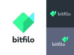 the logo for bitflo, which is designed to look like an abstract geometric shape