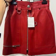 New Red Leather Skirt ! Never Used ! Beautiful Dark Red Leather By Isabel Marant ! This Is About 25 And Half To 26 Inch Waist Red Leather Skirt Long, Wine Colored Leather Skirt, Red Leather Skirt Midi, Magenta Leather Skirt, Luxury Red Silk Skirt, Faux Leather Skirt Red, Dark Red Leather Skirt, Red Leather Mini Skirt, Red Leather Skirt