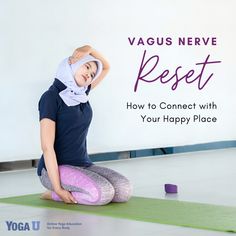 Vagus Nerve Yoga Sequence, How To Reset Vagus Nerve, Vagus Nerve Yoga Poses, Vagus Nerve Reset, Vagus Nerve Exercise, Vagas Nerve, Vagus Nerve Stimulator, Fitness Recovery, Somatic Movement