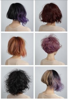 Hair Colorful, Trendy Hairstyle, Colored Hair, Face Hair