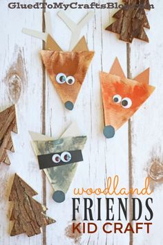 paper plate woodland friends craft for kids to make