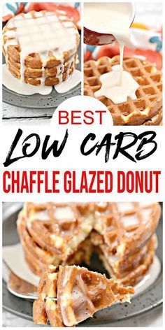 the best keto chaffle glazed donut recipe is made with only 3 ingredients