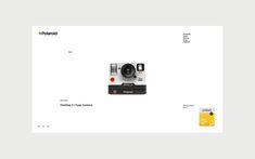 an advertisement for polaroid's new camera system is shown in this screenshot