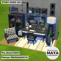 the sims 4 nocc patreon furniture is displayed