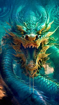 a dragon is shown with its mouth open