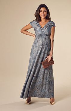 Heavenly bronze and blue Maternity Evening Gowns, Maternity Occasion Dress, Maternity Wedding Dresses, Bronze Fabric, Maternity Evening, Maternity Dresses For Baby Shower, Maternity Wedding, Tiffany Rose, White Lace Maxi Dress