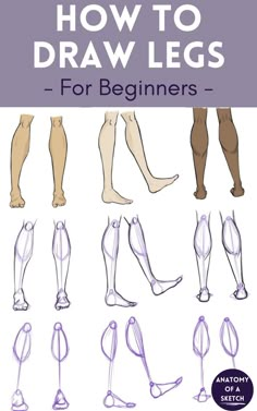 how to draw legs for beginners