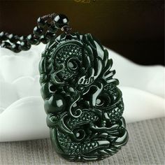 Certificate Type: CMA Main Stone: Jade Metals Type: None Side Stone: None Shape\pattern: Animal Pendants Type: SOLITAIRE Style: TRENDY Pendant size: about 50*30*8mm Fox Pendant, Amulet Necklace, Dragon Pendant, Pattern Animal, Necklace Fashion, Jewelry For Men, Green Jade, Gemstone Healing, Jade Green