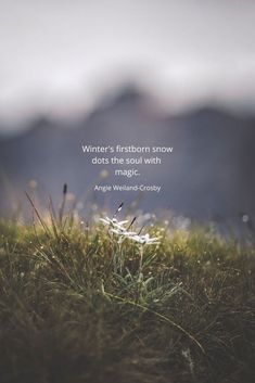 a quote on winter's firstborn snow adds the soul with anger