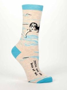 Blue Q Socks, Boss Birthday Gift, Feminist Clothes, Blue Q, Feminist Gift, Sock Drawer, Women Crew Socks